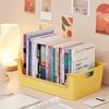 Plastic Book Storage Box Pulley Design Easy To Move Large Capacity Classroom Organizing Bins for