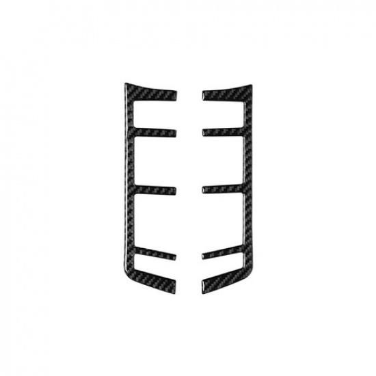 2Pcs Carbon Fiber Interior Rear Central Console Cover For Porsche Panamera 10-16