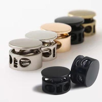 10 Stück Metall-Nähmaterial, runde Form, verstellbare Schnalle, Seilschloss-Clips, handgefertigte Accessoires