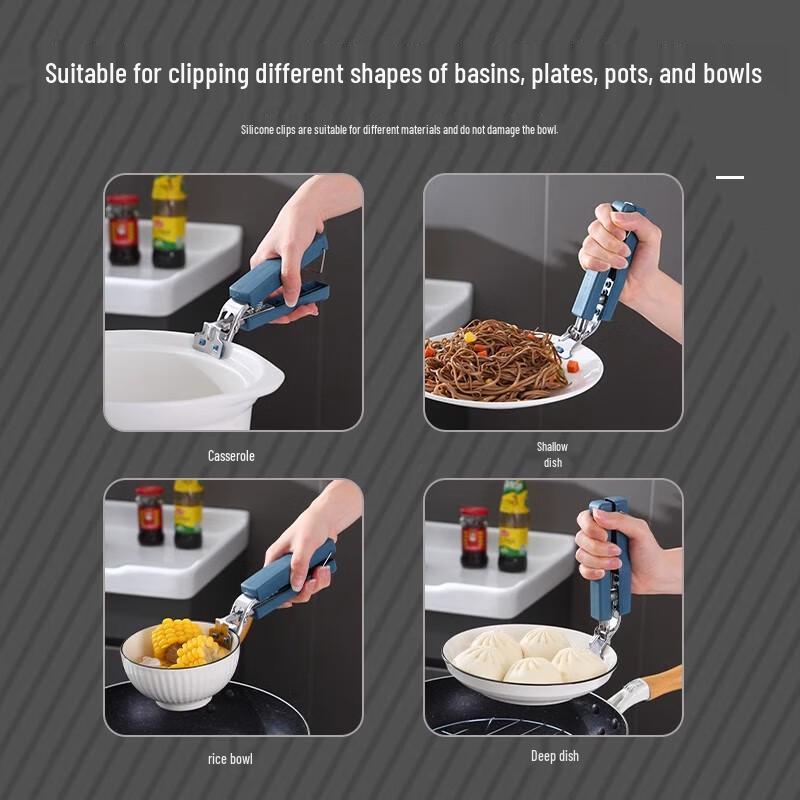 Zhaoran Anti-Scald Bowl & Plate Gripper Tongs, 3-Pack