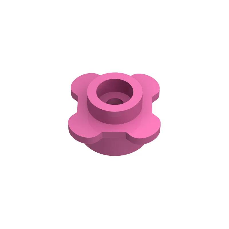 Small  Building Block 4 Petal Flowers Flower Stem Plant Landscape Flower Bed Ornament Compatible with LEGO Garden 3741  33291