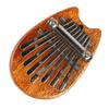 Mini Kalimba 8 Tangenter Tommelpiano Massivt Tre Barnegave for Nybegynner Bærbar med Lanyard