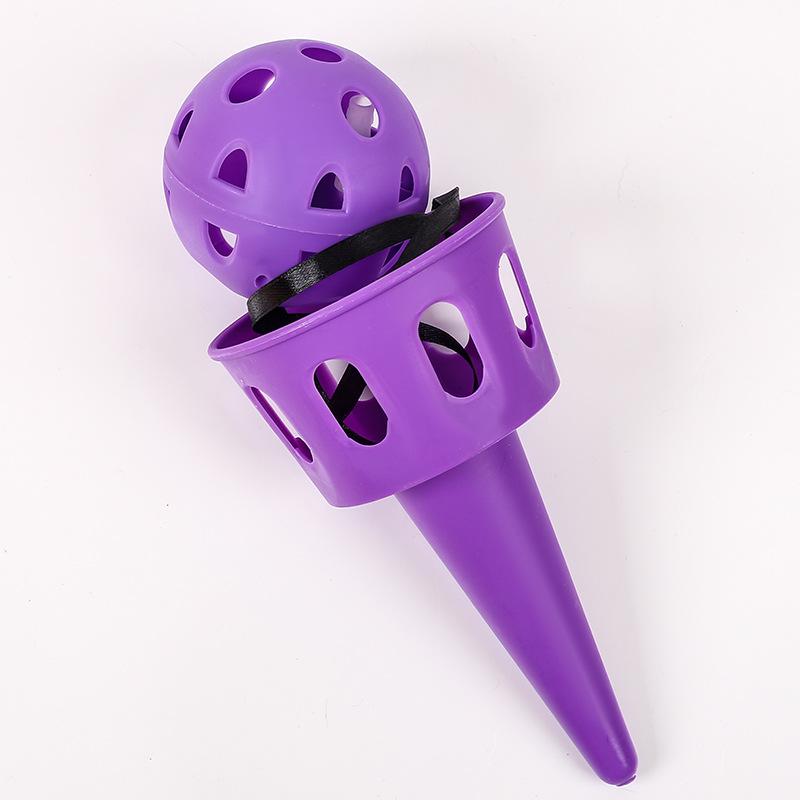 Conjunto de 1/2 Peças Jogo Sensorial de Lançar e Pegar Conjunto de Brinquedos ao Ar Livre Conjunto de Pegar Treinamento de Coordenação Mão-Olho para Crianças