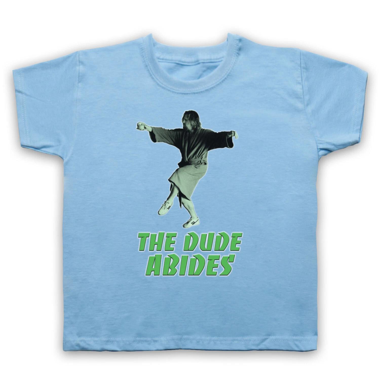 

THE DUDE ABIDES UNOFFICIAL THE BIG LEBOWSKI COMEDY FILM KIDS CHILDS T-shirt 110