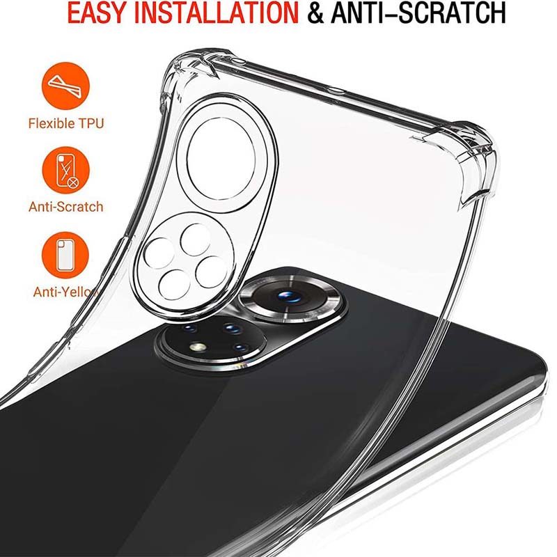 Clear Case For Huawei Nova 9 9SE Nova 10 Pro Y70 Nova 5T Thick Shockproof Soft Silicone Phone Cover for P30 Lite P20 Pro P30 Pro