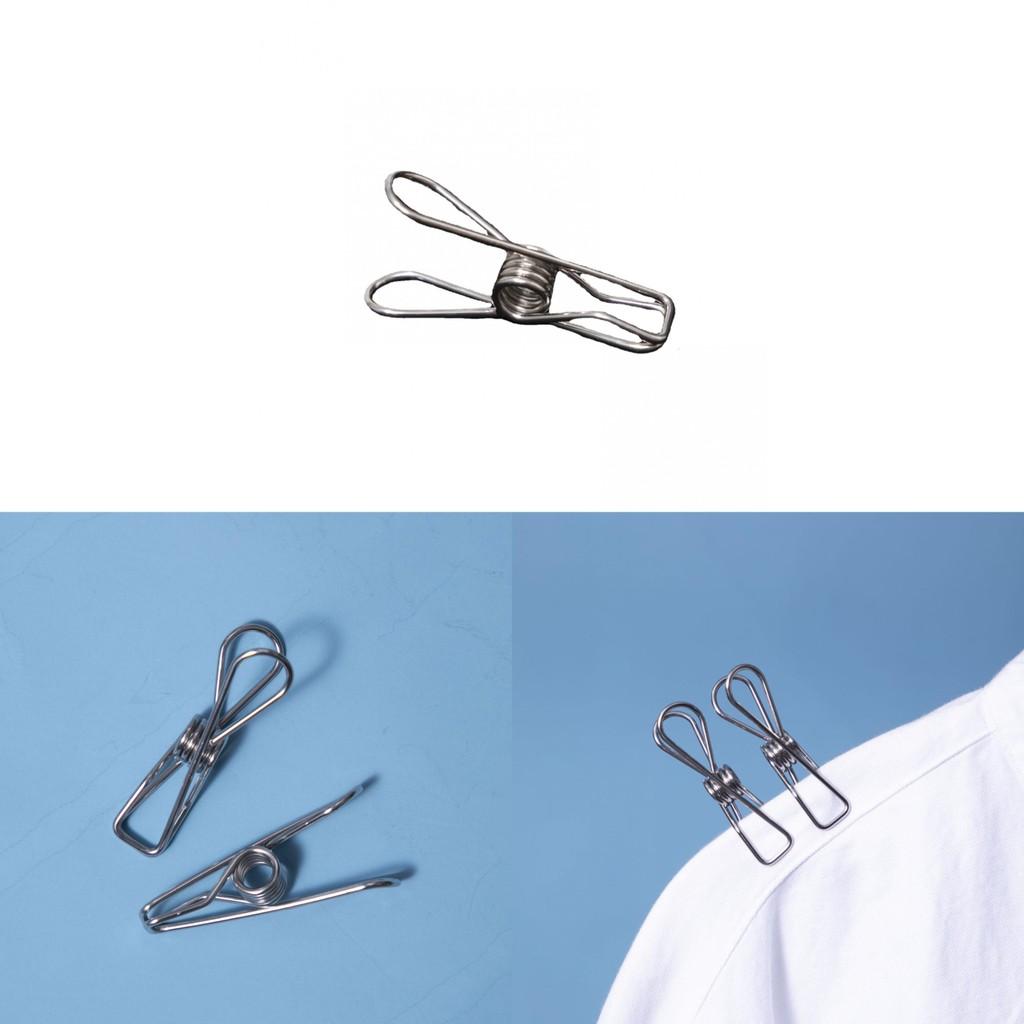 Stainless Heavy Duty Steel Laundry Clips With Antiwind For Indoor Drying Outdoor
