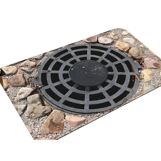 Podložka na podlahu Protiskluzová koberec Vision s úžasným 3D optickým iluzorním designem Rohožka Obývací pokoj Ložnice Koupelna Chodba Dekorace