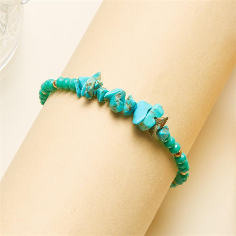 Colorful Natural Stone Irregular Bracelets For Women Handmade Rice Beads Woven Rope Bracelet For Women Friendship Jewelry Gifts