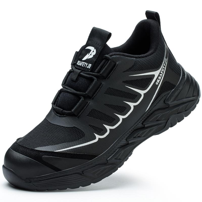

Safety Shoes Men Steel Toe Shoes Fashion Work Sneakers Protective Shoes Puncture-Proof Indestructible Shoes Security Men Boots 37