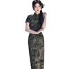 Guofeng 2026 Velvet Qipao: Plus Size Long Style for Weddings and Banquets