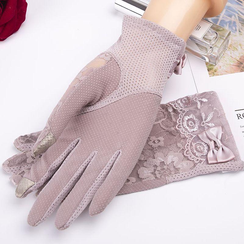 Women'S Summer Lace Gloves - Breathable, UV Protection for Driving & Outdoor Activities,Perfect for Sun Safety & Stylish Outfits, Summer Gloves
