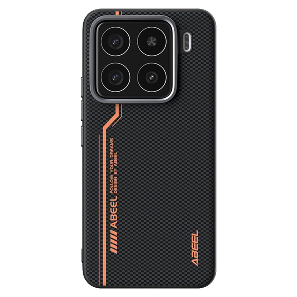 

ABEEL For Xiaomi 15 Magnetic Case Micro-Embossing 6D Printed PC TPU Aluminum Alloy Leather Phone Cover C