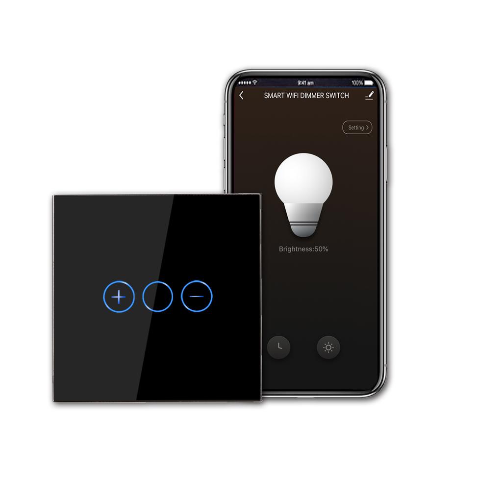 Dimmer Switch for LED Lights WiFi Wall Switches Smartswitches Neutral and Live Wire