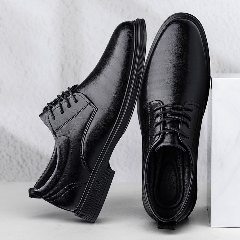 Classic Men Leather Oxford Shoes Fashion Brand Casual Shoe All-match Derby Shoes Outdoor Formal Dress Business Footwear Sneakers