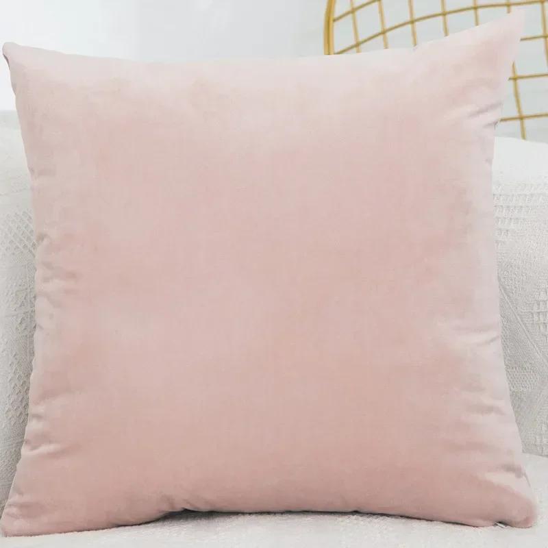 Bedroom Velvet Case Pillow Throw for Sofa Cover Square Pillowcase Cushion Decorative 40x40/45x45/50x50/30x50/55x55/60x60cm