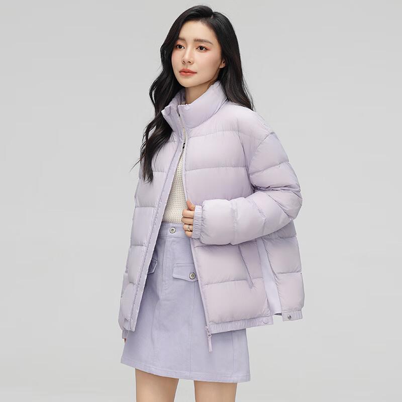 YAYA 2024 Women's Short Stand Collar Down Jacket