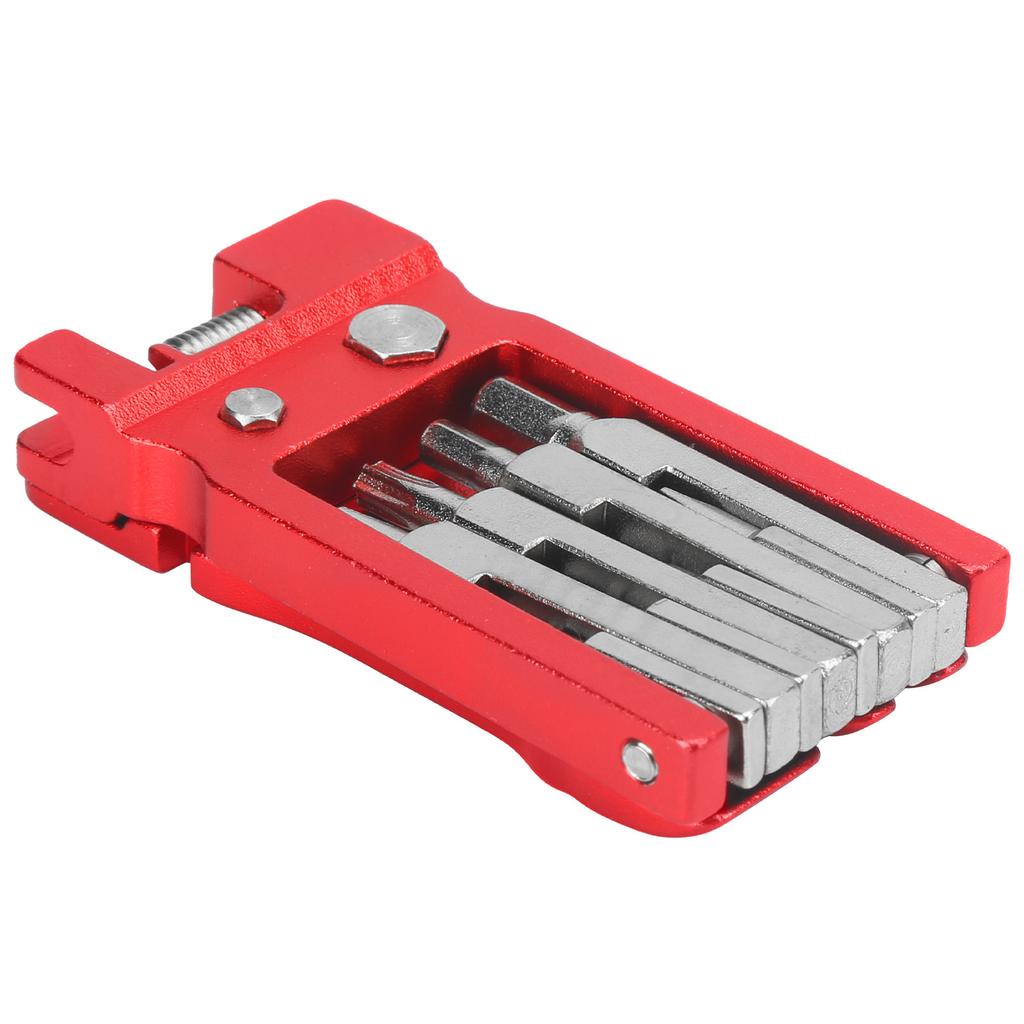 19 In 1 Bicycle Repair Tool Foldable Cycling Repair Tool Kit Hex Wrench Screwdriver SetRed