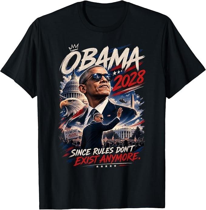 Obama 2028 Ponieważ Zasady Już Nie Istnieją Koszulka Satryczna