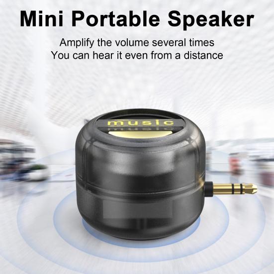 Mini Tragbarer Lautsprecher Audio-Interface Wiederaufladbar 3,5-mm-AUX Plug-and-Play Universell Smartphone Line-in Lautsprecher