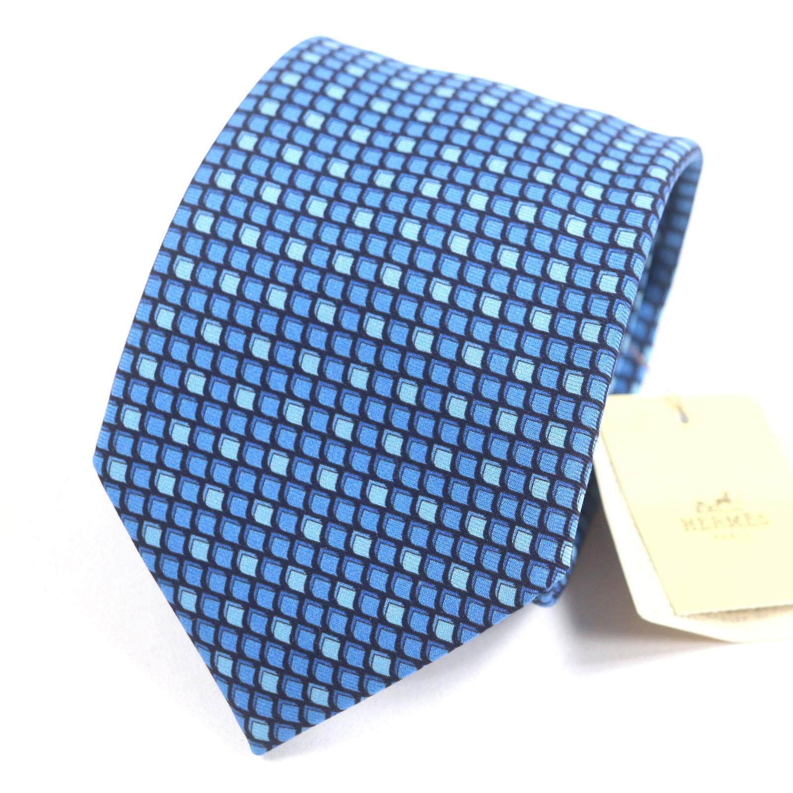 

Pristine HERMES tie CRAVATE HEAVY TWILL Overall handle silk mens 645756 Used