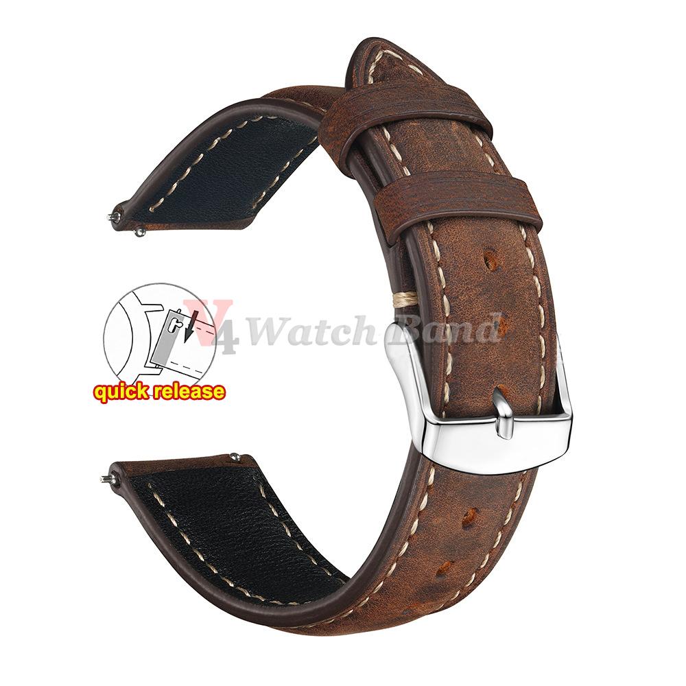 

Прошитый ремешок из коровьей кожи для Omega 18 мм 20 мм 22 мм для Rolex браслет для часов для Seiko темно-коричневый серый винтажный кожаный ремешок для часов 18mm темно-коричневого