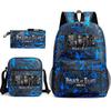Attack Giant Elementary School Bag Backpack Casual School Bag Three-piece Set