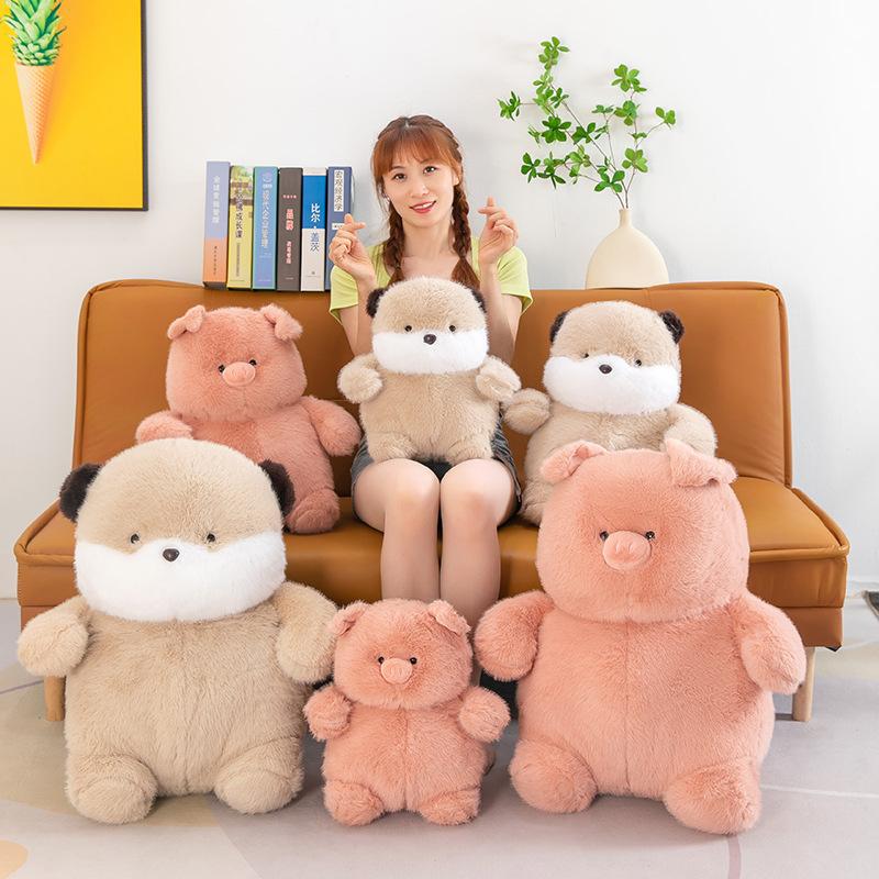 Bobo baby animal doll skin shell penguin doll plush toy koala pink pig rag doll gift girl