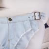 2024 European & American Low-Waist Slimming Plus Size Stretch Denim Shorts for Women