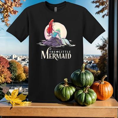 Vintage The Little Mermaid T-shirt T Shirt Men Women Unisex Tshirt SY875