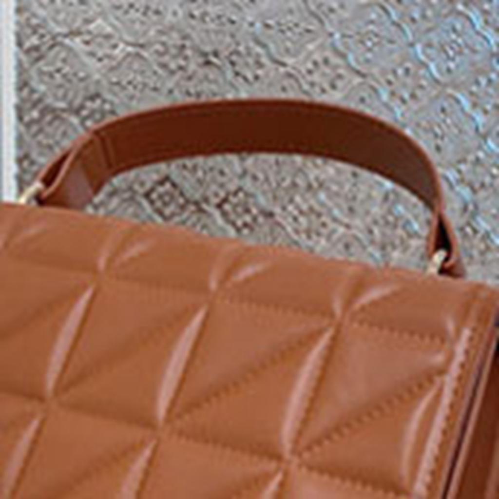 Small Handbags for Women Fashion Large Capacity PU Adjustable Shoulder Bag Underarm Bag for Dating Brown