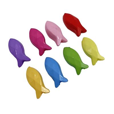 20 pz 8*18mm Colore Caramella Acrilico Forma Pesce Perline Scintillanti Sciolte per Fai da Te Bracciale Collana Accessori per Creazione