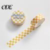 Masking Tape 1 Roll Washi Sticky Adhesive Clear Print Removable DIY Fade-resistant Scrapbooking Checkerboard Pattern Paper for Kids