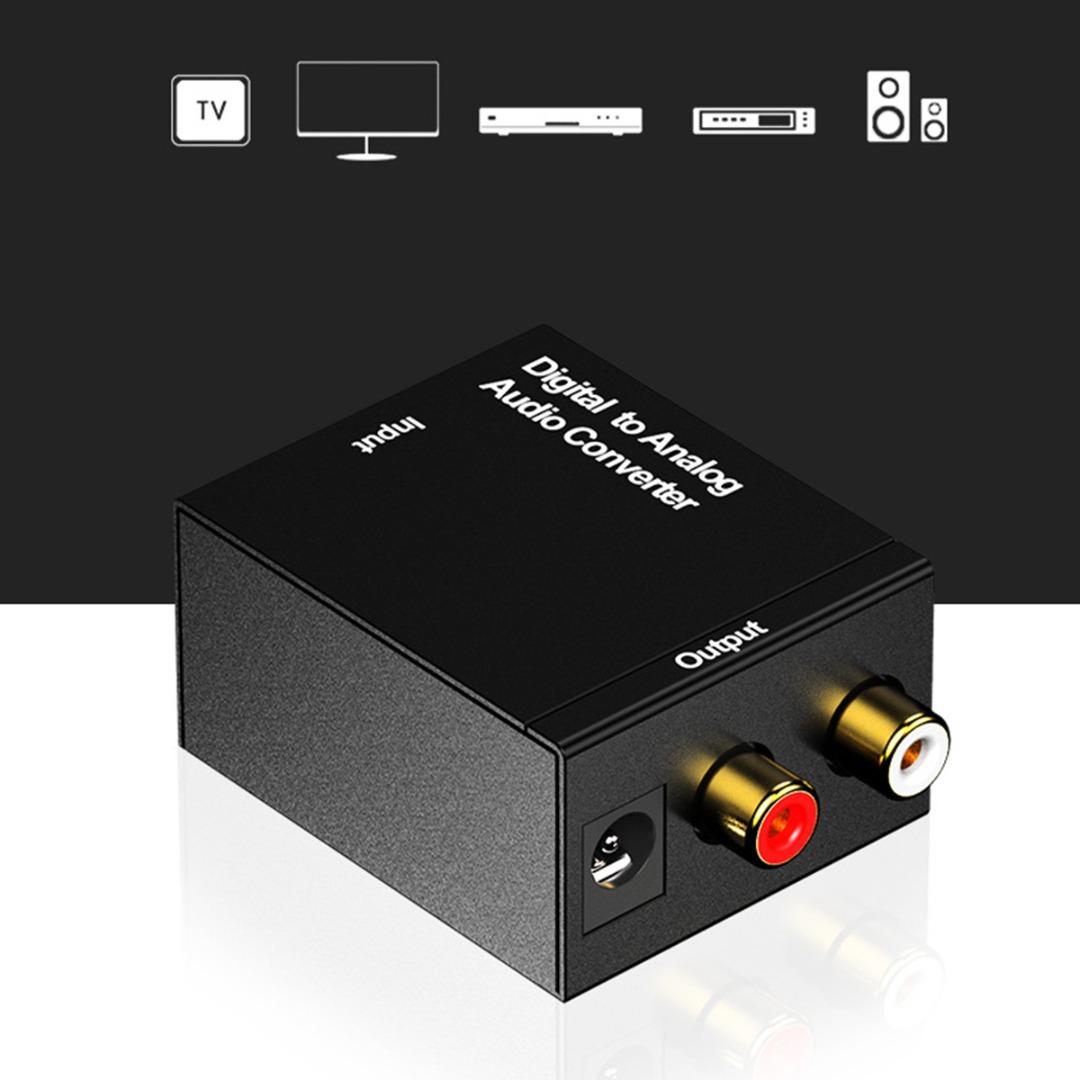

Lvye Коаксиальный Toslink Цифро-аналоговый аудиоконвертер Адаптер RCA L/R Audio
