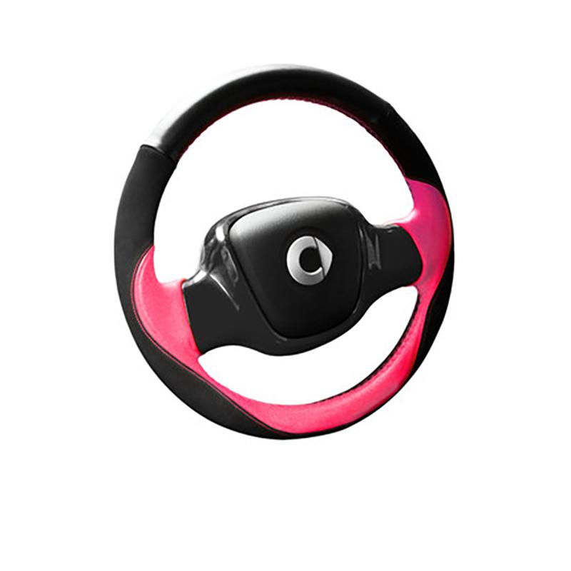 Auto Pravá kůže ruční šití potah na volant dekorace interiéru Příslušenství Pro 09-14 Smart 451 Fortwo