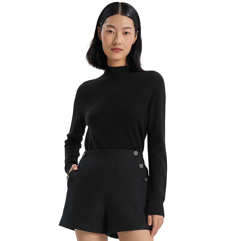 GOELIA Women's Cashmere Half-High Neck Pullover Sweater