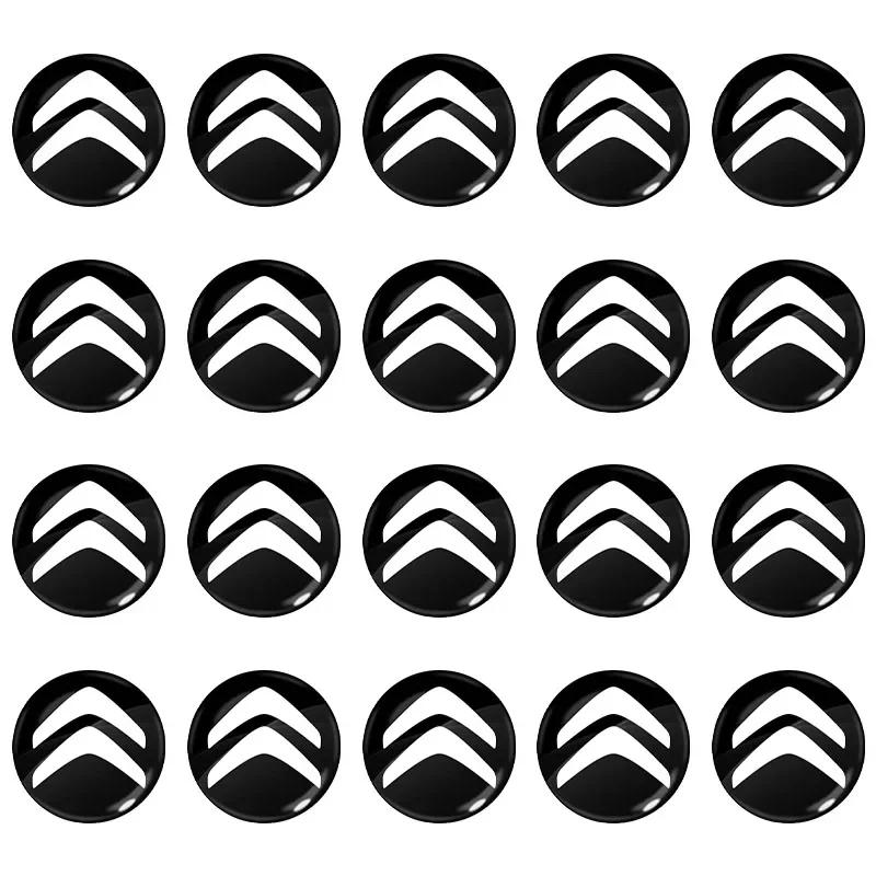 14mm Auto Schlüssel Emblem Aufkleber Auto Steuer Schlüssel Logo Zubehör für Citroen C1 C2 C3 C4 C5 C6 C8 C4L DS3 DS5 Auto Aufkleber akr256