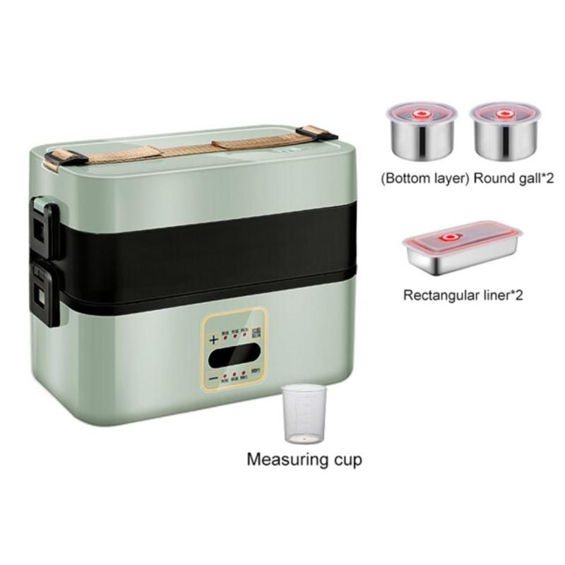 Portable Rectangular Lunch Box Double Plastic Health Material Bento Box 1200ml Microwave Stand Disconnect Food Container Lunch Breakfast Boxes 6280₽