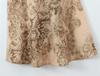 2025 Winter Golddruck Satin Schlanke Passform Langes Abendkleid