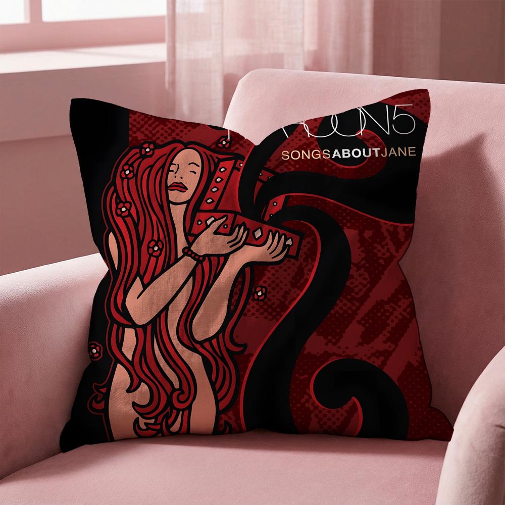 Maroon5 Cushion Cover Multi-Scene Pillow Cover for Home & Car - Reversible, Soft & Durable for Daily Use