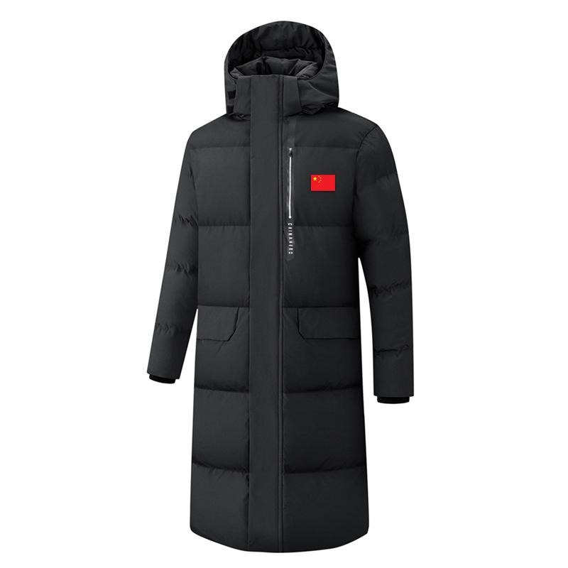 Unisex Over-the-Knee Padded Cotton Winter Coat 6XL