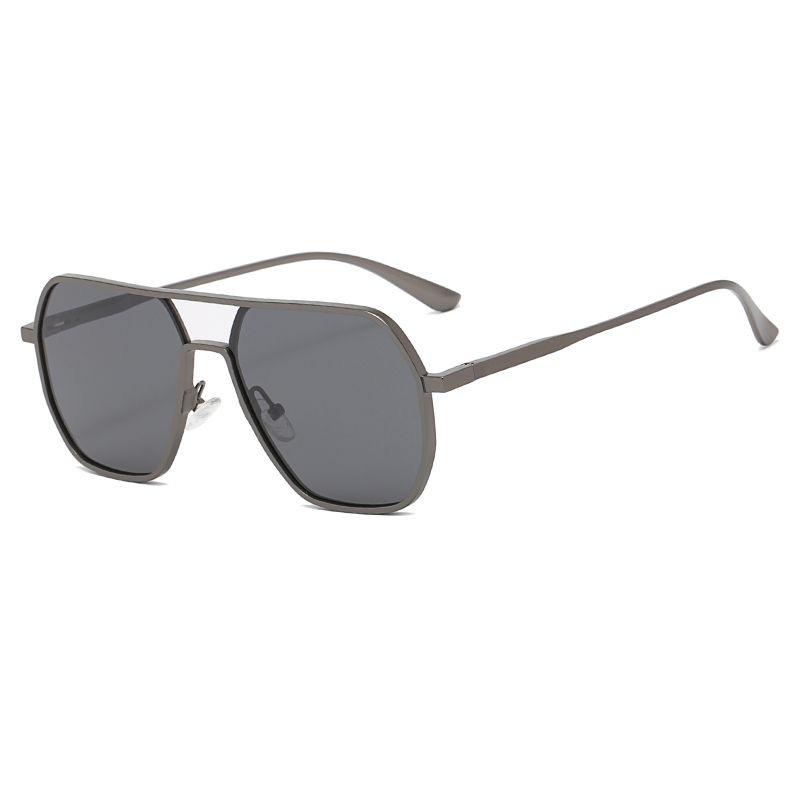 Man polarized Metal Double Beam Glasses Photochromic Sunglasses For Men Drive Night Vision Glasses Fashion Shade For Men Women