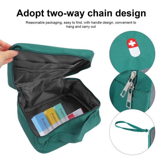 Outdoor Necssery 2Pcs Capacity Bags Portable Large Emergency Waterproof First Aid Kit Storage Bag Car Office Camping