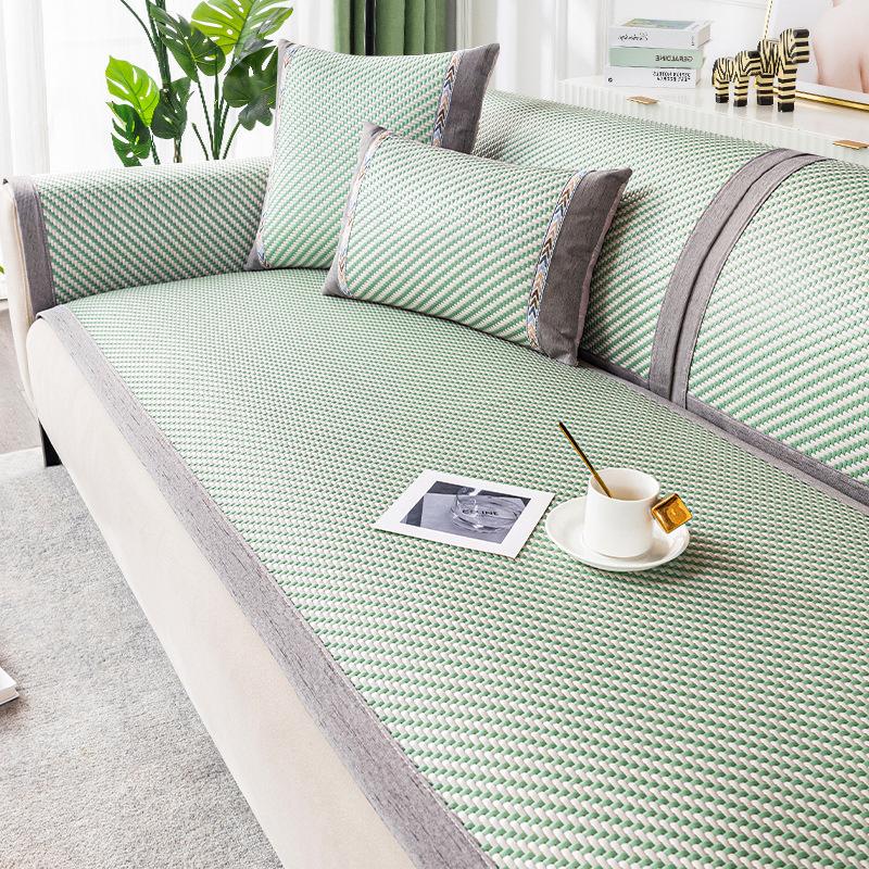 New Rattan Mat Sofa Mat Cushion Summer Summer Seat Cushion Non-Slip Sofa Seat Cushion Light Luxury High Sense