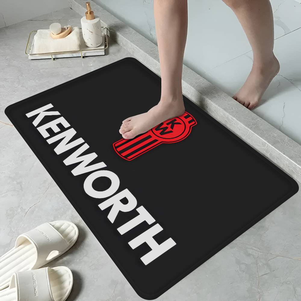 K-Kenworth Truck Logo Floor Mat Rectangle Anti-slip Home Soft Badmat Front Door Indoor Outdoor Mat Welcome Doormat