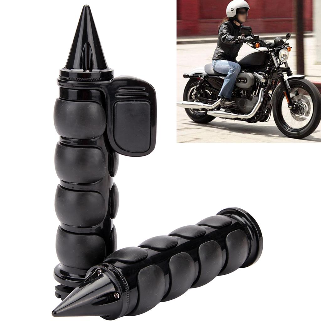 Universal 1" 25mm Motorcycle Handle Bar End Hand Grips For Honda Shadow ACE Spirit VT 750 1100 Harley Cruiser Chopper