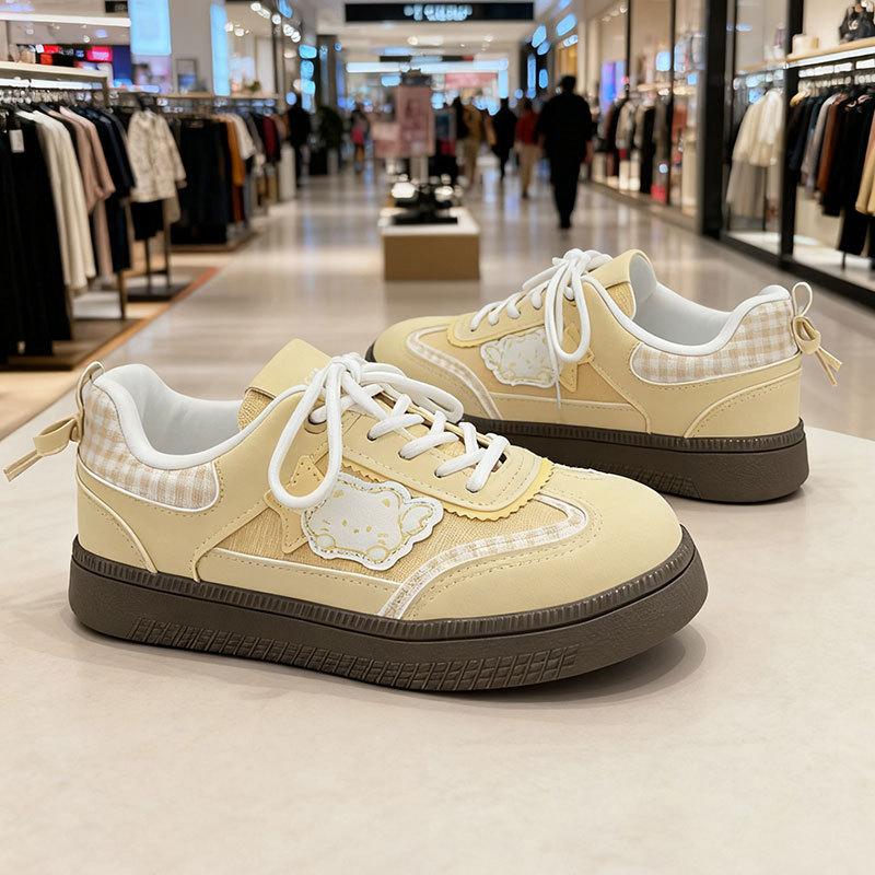 

Korean platform fashion board shoes women s new versatile chic with skirt women s shoes casual shoes 40 светло-желтого