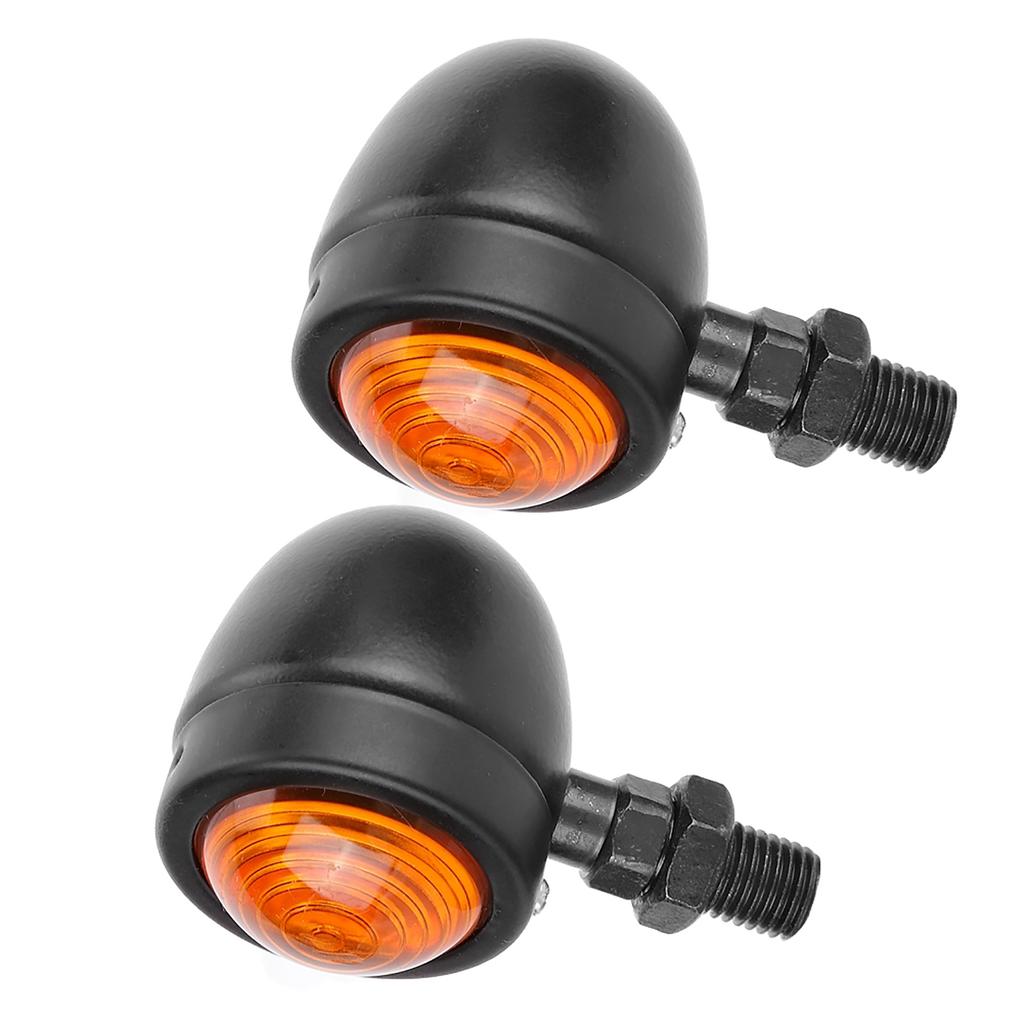Pair of Turn Signal Indicator Light Black Yellow Steering Lamp Fits for Honda(Small Size)