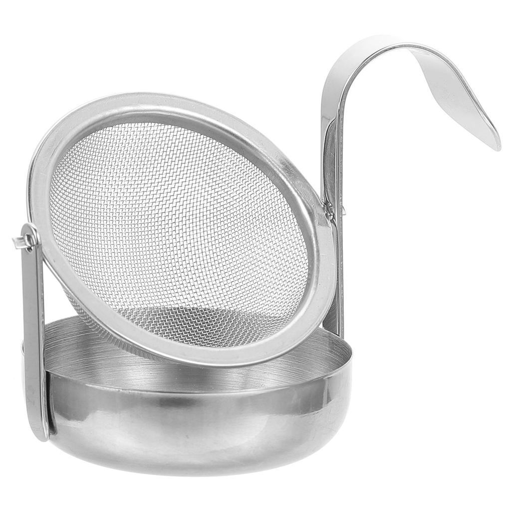 Stainless Steel Tea Strainer Set With Tray Bowl Tea Filter Mesh Sieve Tea Drain Useful Infusers Kitchen Tool Teaware Accessories