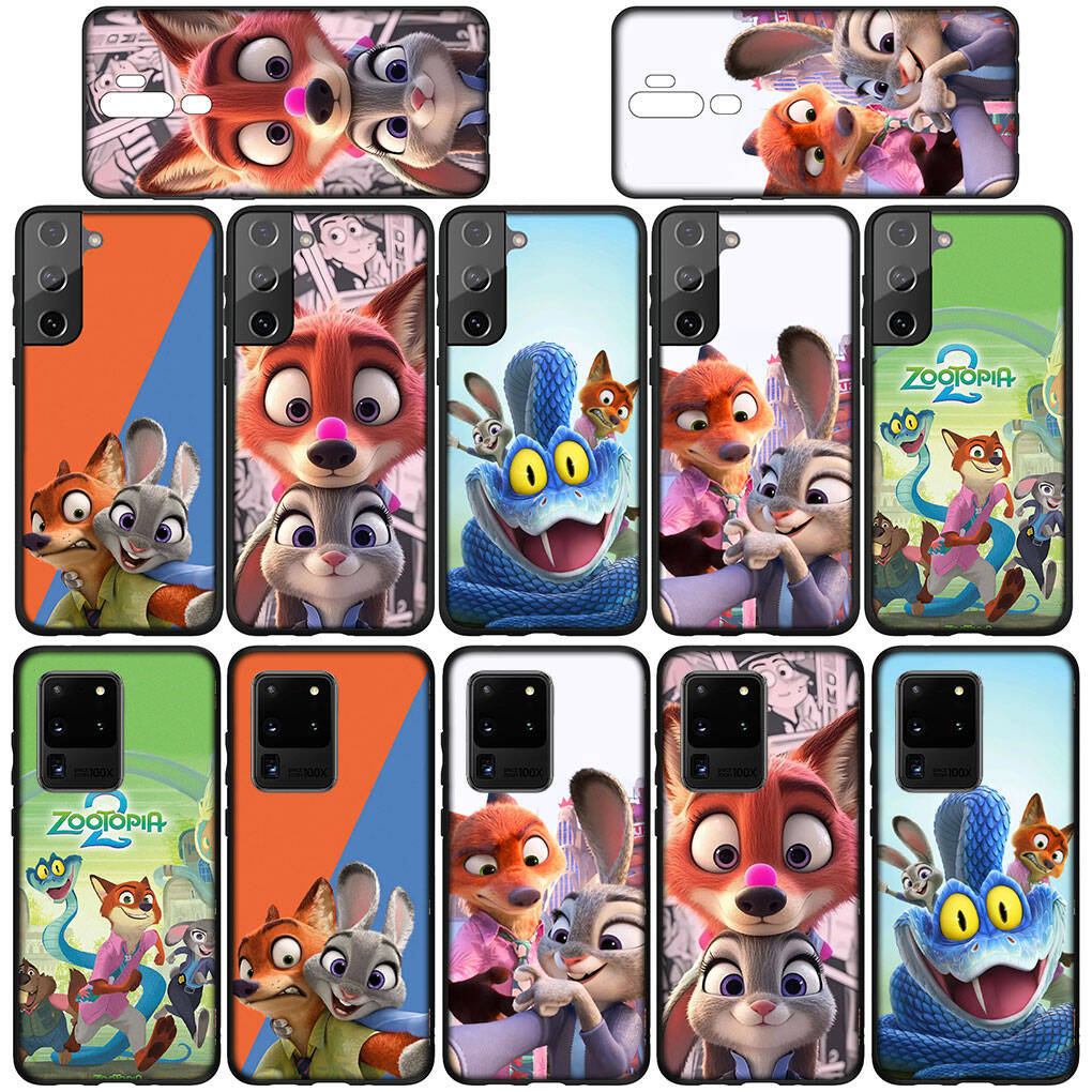 Case for Samsung Galaxy S25 S23 S22 S24 Ultra FE S9 A05 A06 A15 A16 A36 A37 A35 A54 A55 A56 A57 A25 A26 A53 Wallpaper Garys Zootopia 2 Judy Nick Cover