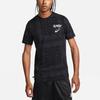 Men's Nike Logo Cashew Printing Sports Round Neck Pullover Short Sleeve Black T-Shirt DR7659-010